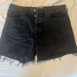 Agolde Parker Long Denim Shorts
